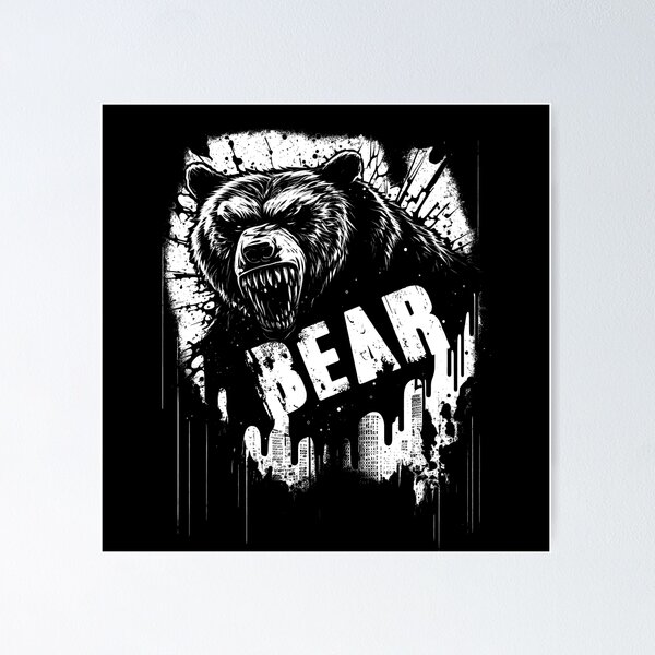 Item preview, The Grizzly Bear's Stand: A Symbol of the Bitcoin Bear Market's Resilience designed and sold by Abili-Tees.