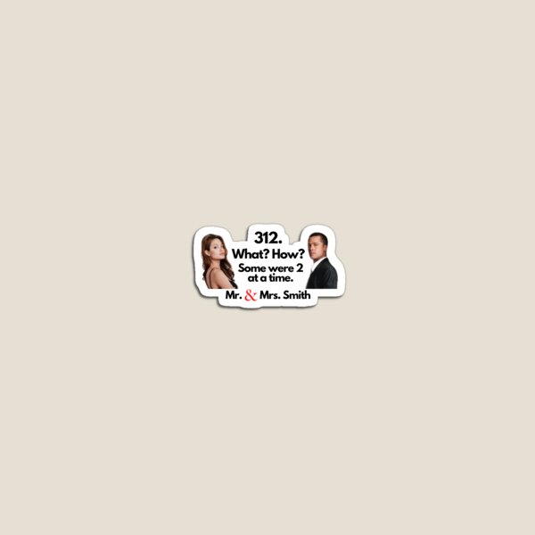 Item preview, Mr. and Mrs. Smith Quote designed and sold by Rileyjoel2003.