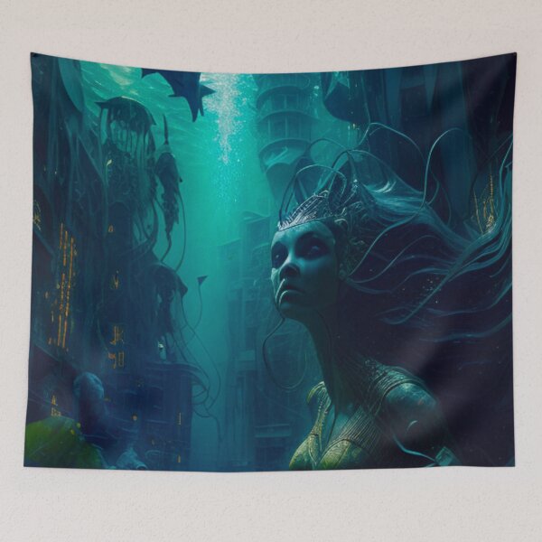 Item preview, Futuristic Mermaid 2 designed and sold by FattoAMano.