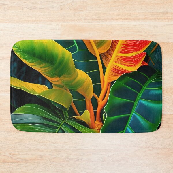 Item preview, Tropical colorful rainforest plants designed and sold by RK - Shop.