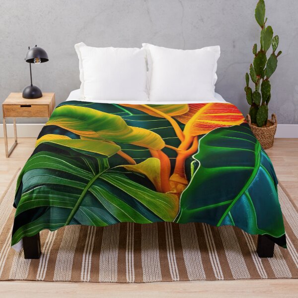 Item preview, Tropical colorful rainforest plants designed and sold by RK - Shop.