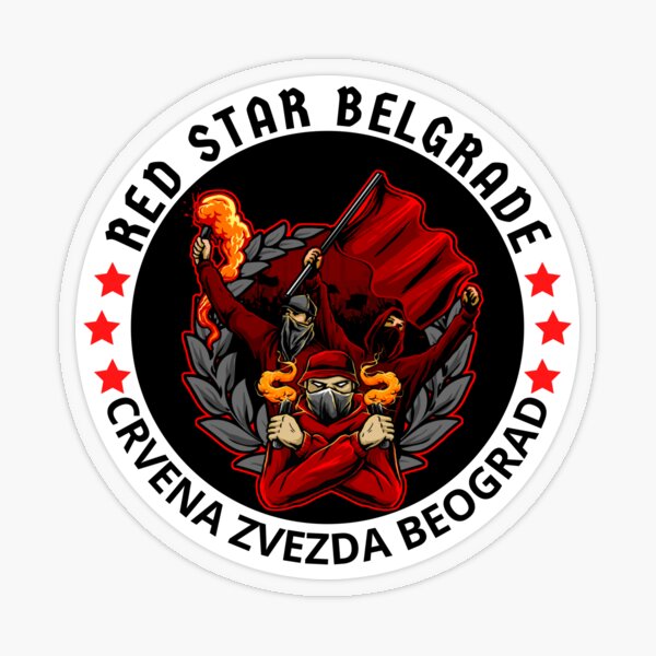 Crvena Zvezda Red Sticker for Sale by VRedBaller