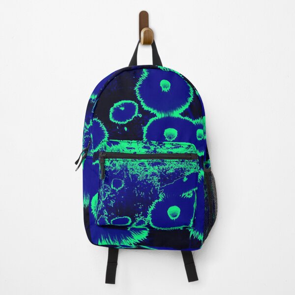 Item preview, Blue Green Glowing Abstract Dandelions designed and sold by asurtiumgreen.