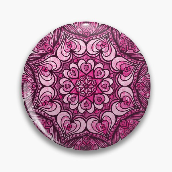 Item preview, Heart Mandala - 01 PinkBG designed and sold by serenaking.