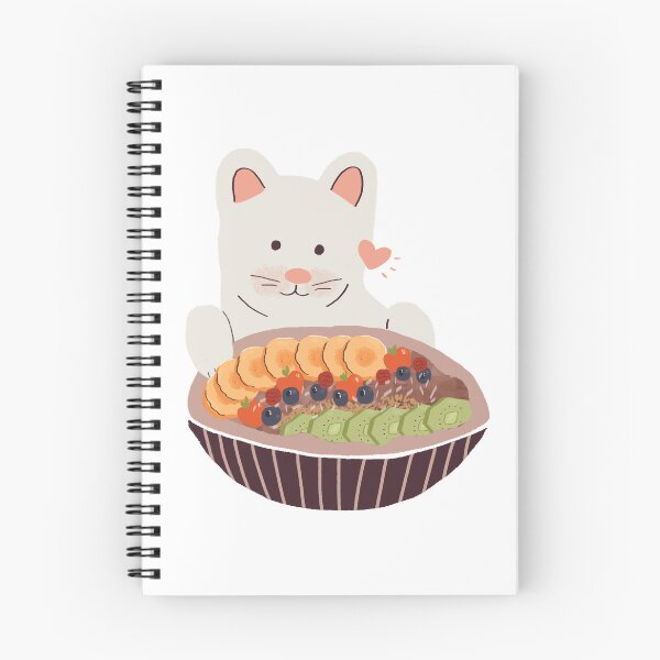 Item preview, Cat with Acai Bowl designed and sold by aaalou.