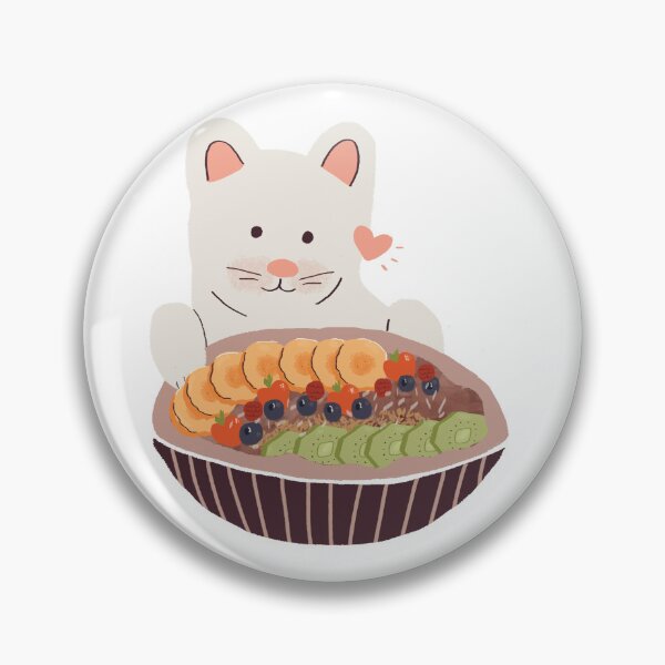 Item preview, Cat with Acai Bowl designed and sold by aaalou.