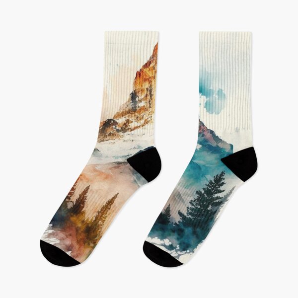 Item preview, mountain watercolor designed and sold by shokA Design.