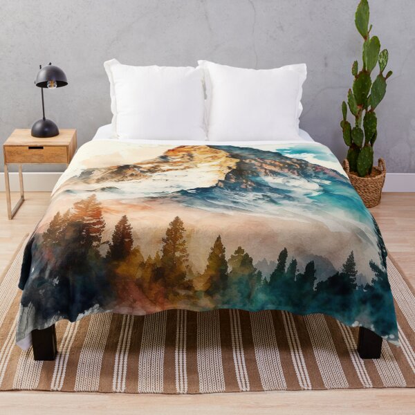 Item preview, mountain watercolor designed and sold by shokA Design.