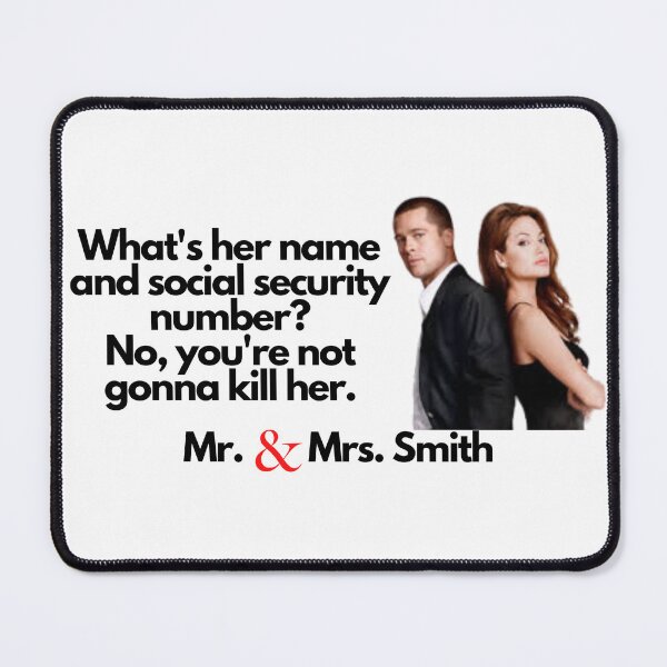 Item preview, Mr. and Mrs. Smith Quote designed and sold by Rileyjoel2003.