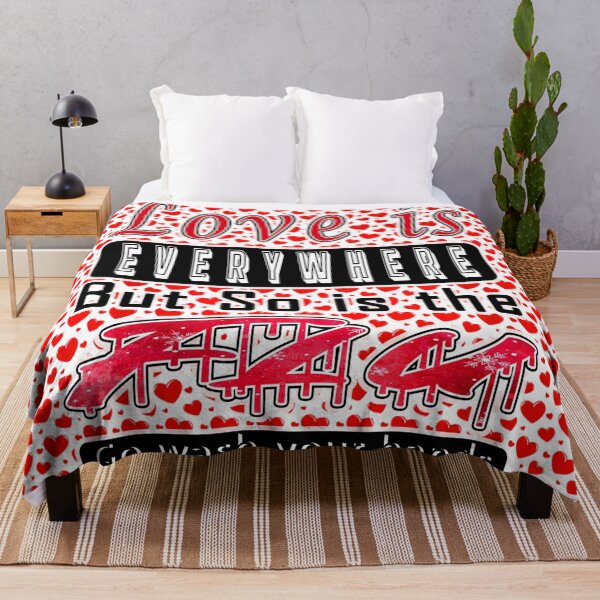 Item preview, Best Selling " Love Is Everywhere but so is the flu (Go wash your hands) " | Valentines day designed and sold by ZaqGum.