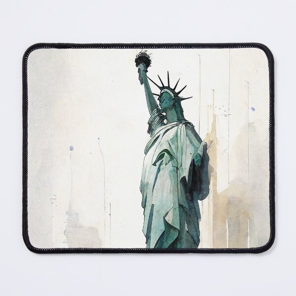 Item preview, Minimalist Watercolor of the Statue of Liberty designed and sold by artefacta.