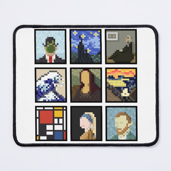 Item preview, Famous paintings pixel fan art designed and sold by Calum Margetts Illustration.