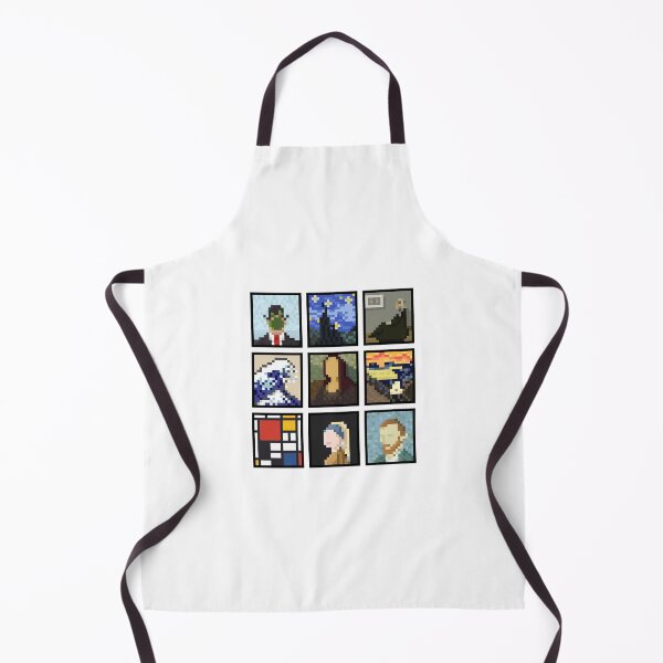 Item preview, Famous paintings pixel fan art designed and sold by Calum Margetts Illustration.