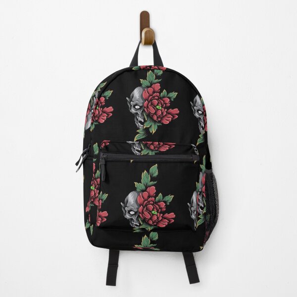 Item preview, Demonic Skull with Flower designed and sold by RedNeo.