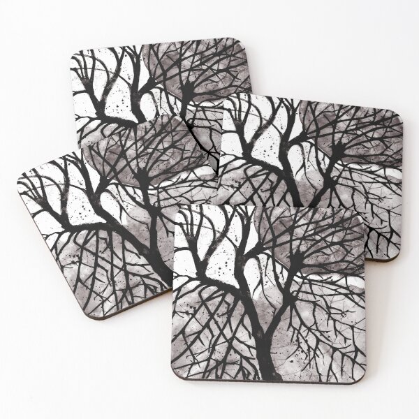 Item preview, Nature and landscape, trees, black and white designed and sold by anaozzart.