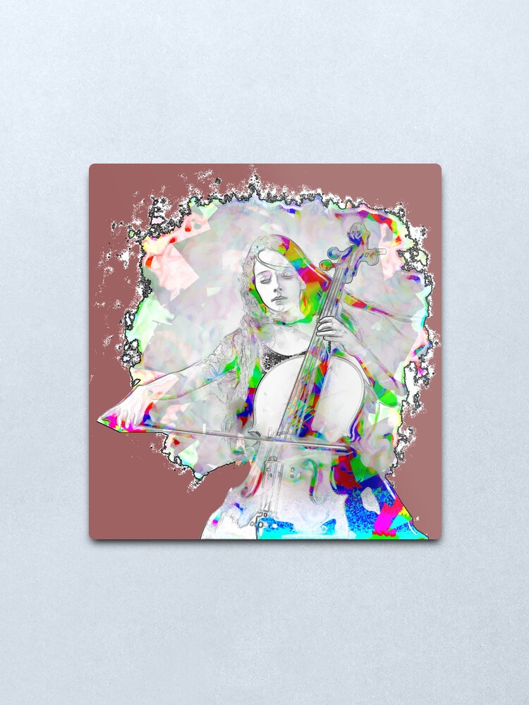 Alternate view of Cello Girl Metal Print