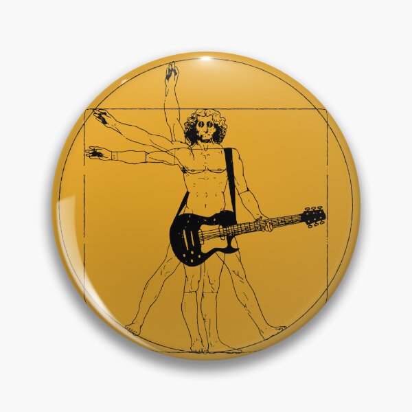 Item preview, Vitruvian Rock Star Man - en amarillo designed and sold by boltjesdesign.