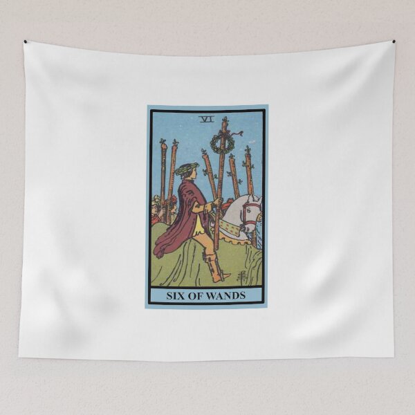 Item preview, SIX OF WANDS Tarot  designed and sold by modymada.