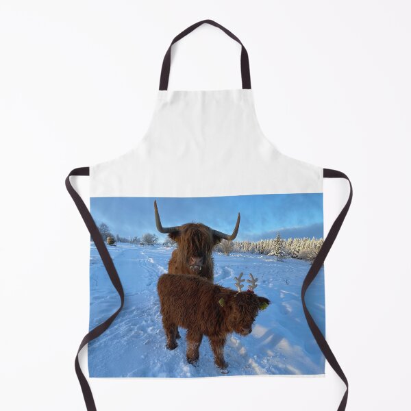 Item preview, Scottish Highland Cattle Cow and calf Christmas 4219 designed and sold by SaarelaHighland.