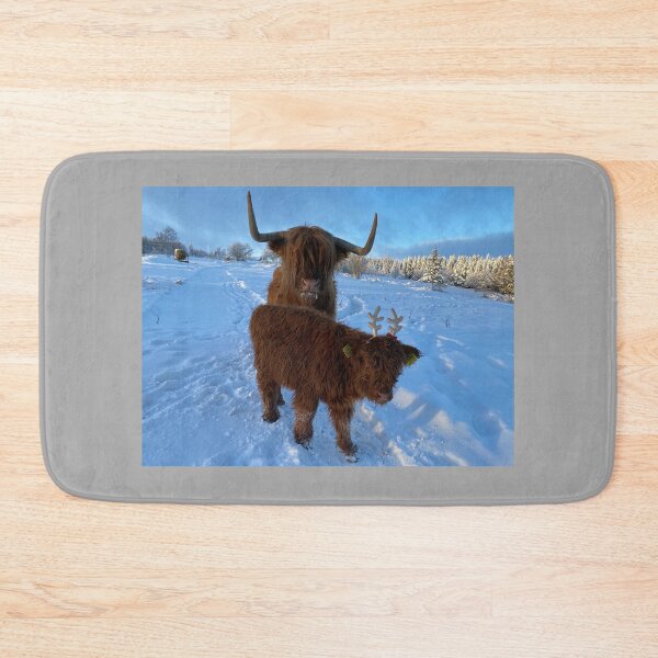 Item preview, Scottish Highland Cattle Cow and calf Christmas 4219 designed and sold by SaarelaHighland.