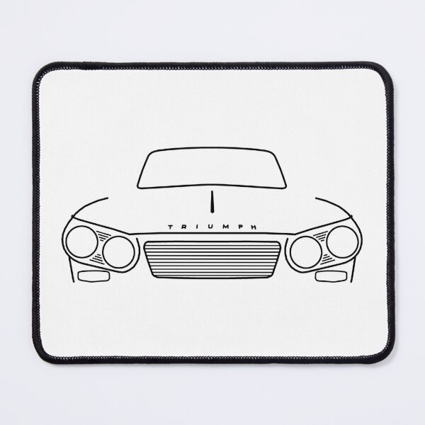 Item preview, Triumph Vitesse 1960s British classic car outline (black) designed and sold by soitwouldseem.