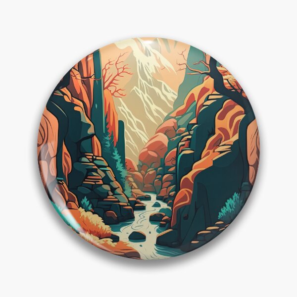 Item preview, River flowing through a ravine designed and sold by Cydermann.
