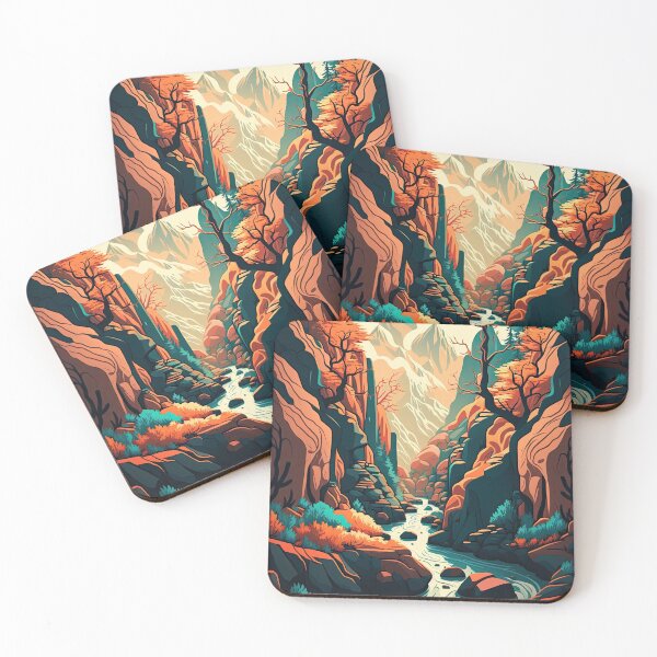 Item preview, River flowing through a ravine designed and sold by Cydermann.