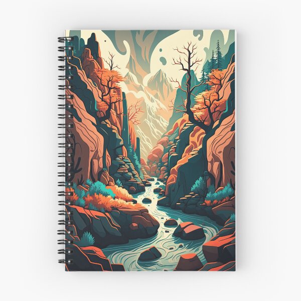 Item preview, River flowing through a ravine designed and sold by Cydermann.