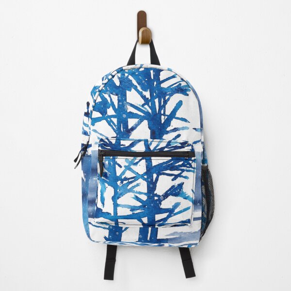 Item preview, Nature and landscape, blue abstract landscape, trees designed and sold by anaozzart.