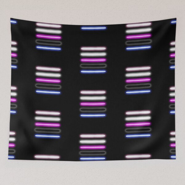 Item preview, Minimalist Neon Genderfluid Pride Flag designed and sold by O1RSH.