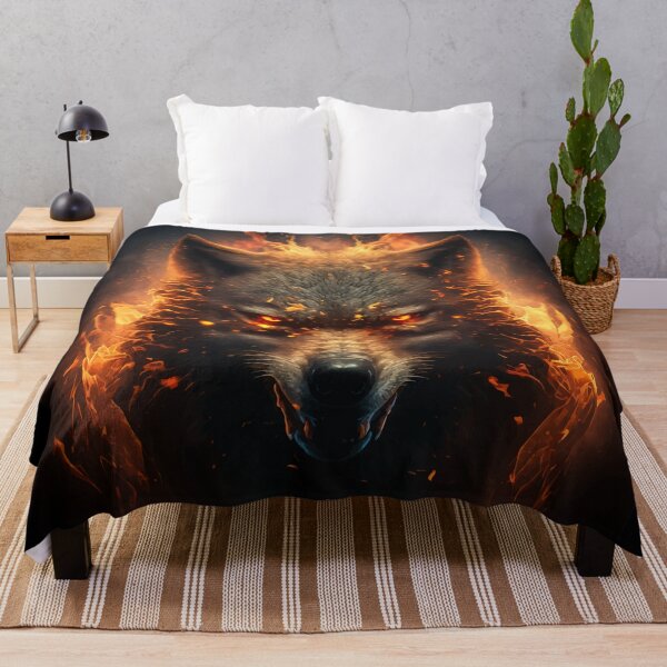 Item preview, Angry wolf God designed and sold by Visual-wallart.