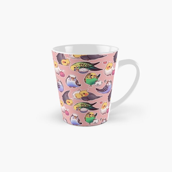 Budgies & Cockatiels pink Tall Mug