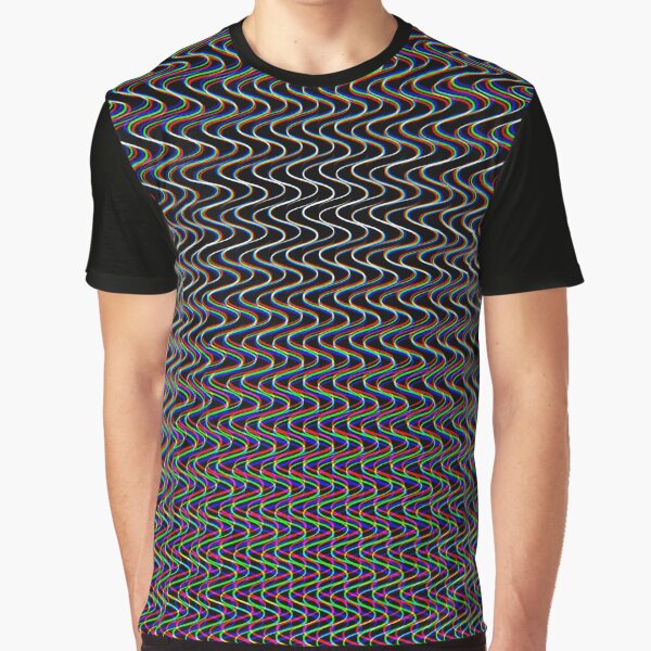 Vista previa del artículo con la obra «Ondas RGB», diseñado y vendido por PatternNerd.