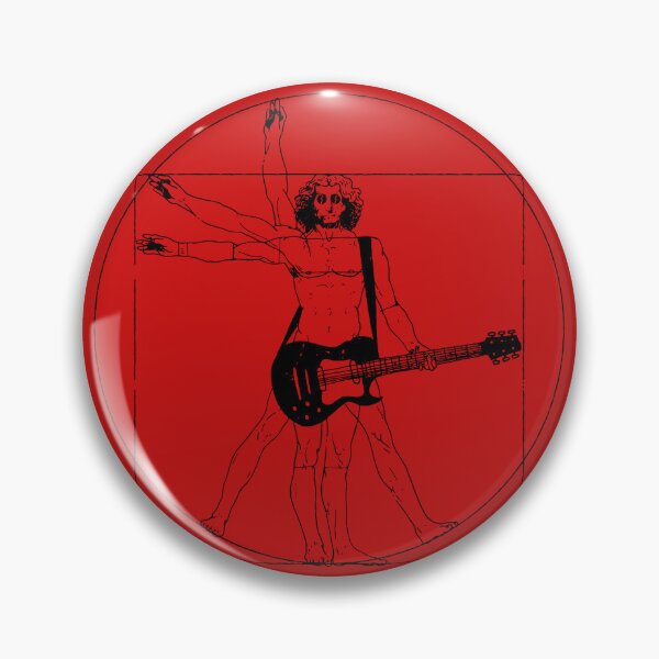 Item preview, Vitruvian Rock Star Man - en rojo designed and sold by boltjesdesign.