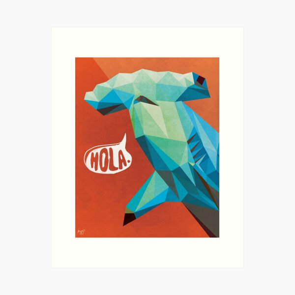 HOLA. Art Print