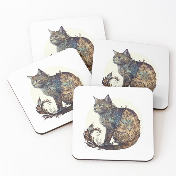 Item preview, Stylized Cat in Browns2 designed and sold by KieraJewel.