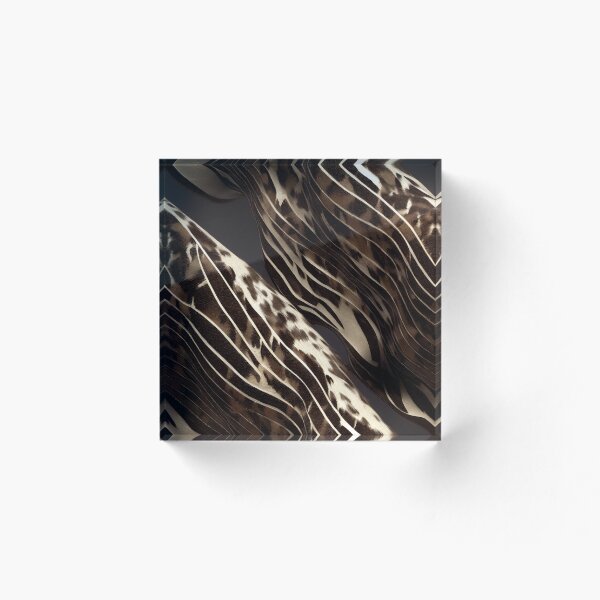 Item preview, fur wave diagonal brown grey designed and sold by Tim-Ries.