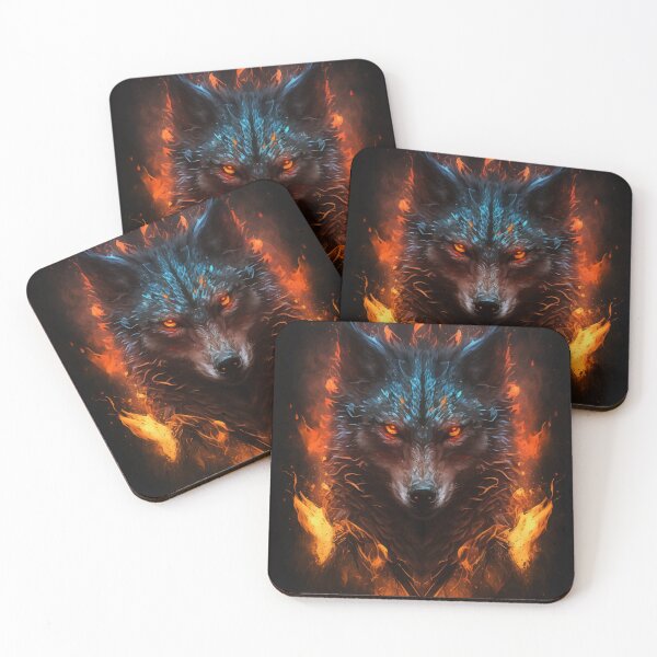 Item preview, Angry wolf Spirit designed and sold by Visual-wallart.