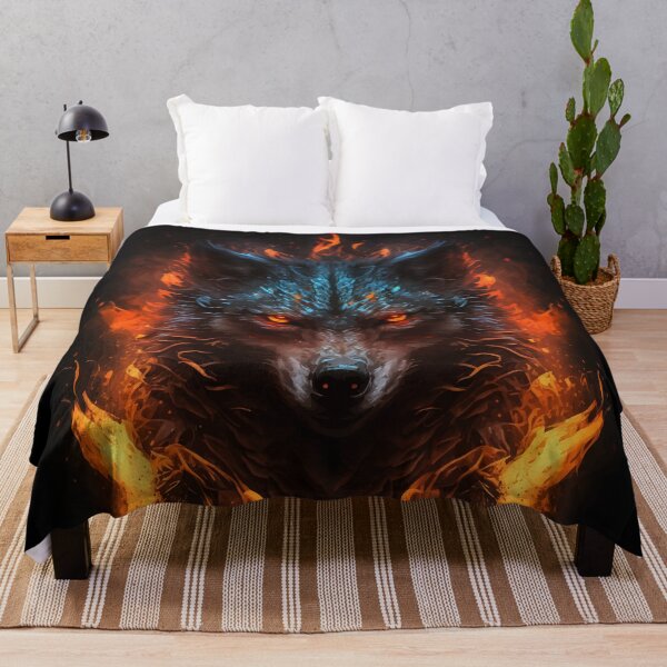 Item preview, Angry wolf Spirit designed and sold by Visual-wallart.