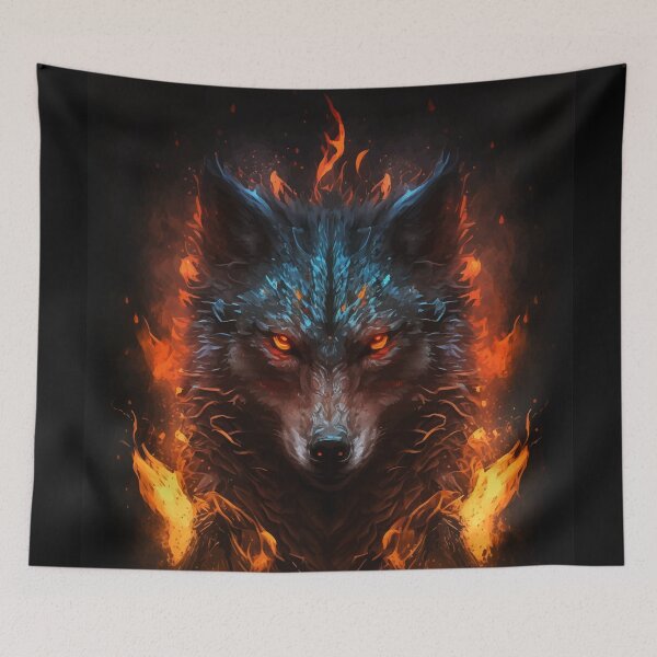 Item preview, Angry wolf Spirit designed and sold by Visual-wallart.