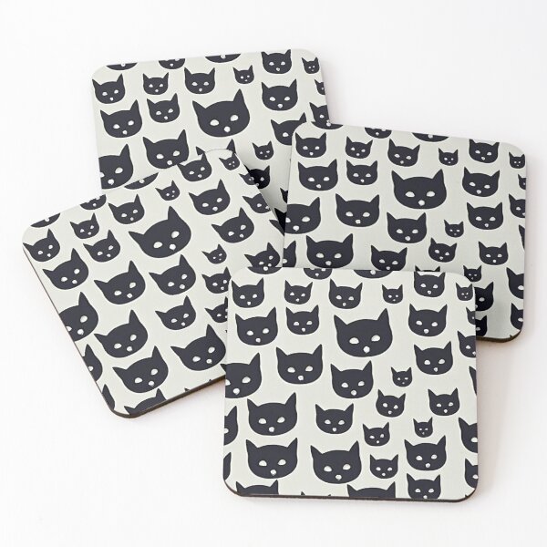 Item preview, Cat heads black and white designed and sold by Tim-Ries.