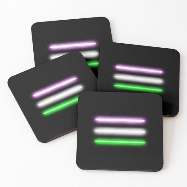 Item preview, Minimalist Neon Genderqueer Pride Flag designed and sold by O1RSH.