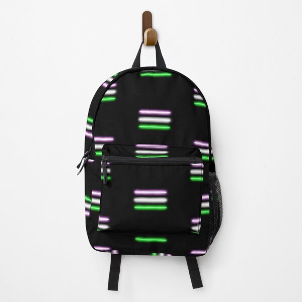 Item preview, Minimalist Neon Genderqueer Pride Flag designed and sold by O1RSH.