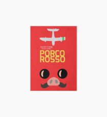 Porco Rosso, Hayao Miyazaki, Movie Poster, Crimson Pig, Studio Ghibli, glicée, fine art, print, minimal, alternative, minimalist, 株式会社スタジオジブリ Art Board