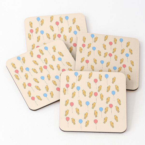 Item preview, Winnie the Pooh Pattern with Red and Blue Balloons designed and sold by Gumblebee Design.