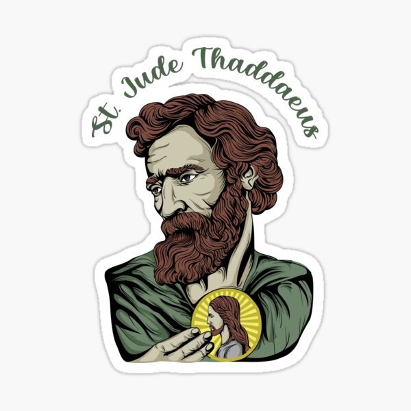 San Judas Tadeo Juditas Sticker (3diff Sizes) St Jude Thaddeus Catholic  Stickers Vinyl Decal (3 inch)