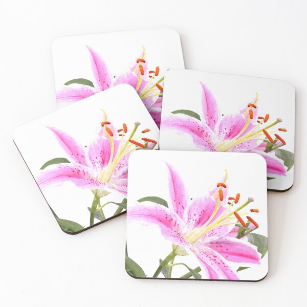 Item preview, Pink Lily Illustration designed and sold by Alemi.