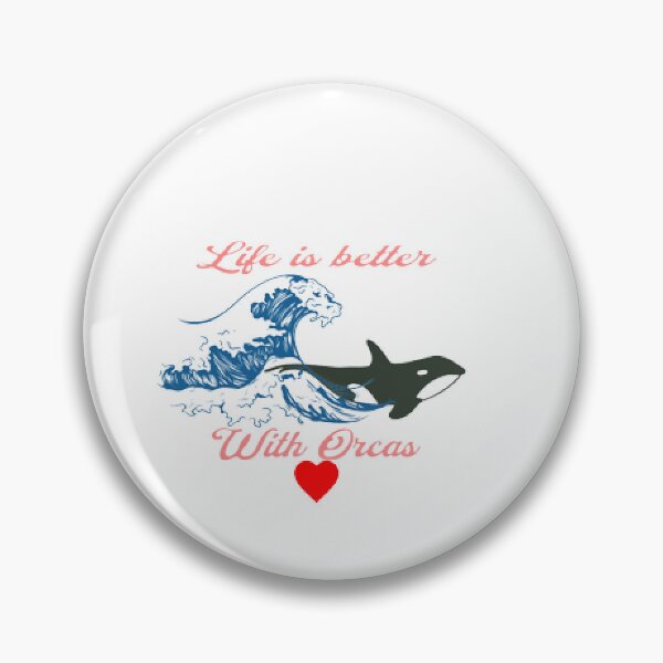 Item preview, Life is better with Orcas, Waves , Heart designed and sold by KoumlisArt.