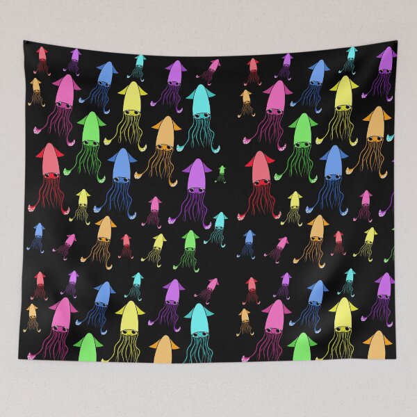 Item preview, Rainbow squid designed and sold by rainbowcho.