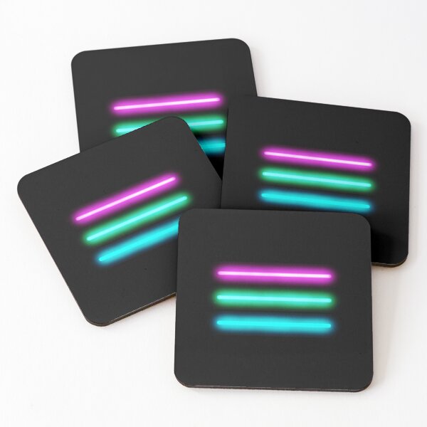 Item preview, Minimalist Neon Polysexual Pride Flag designed and sold by O1RSH.